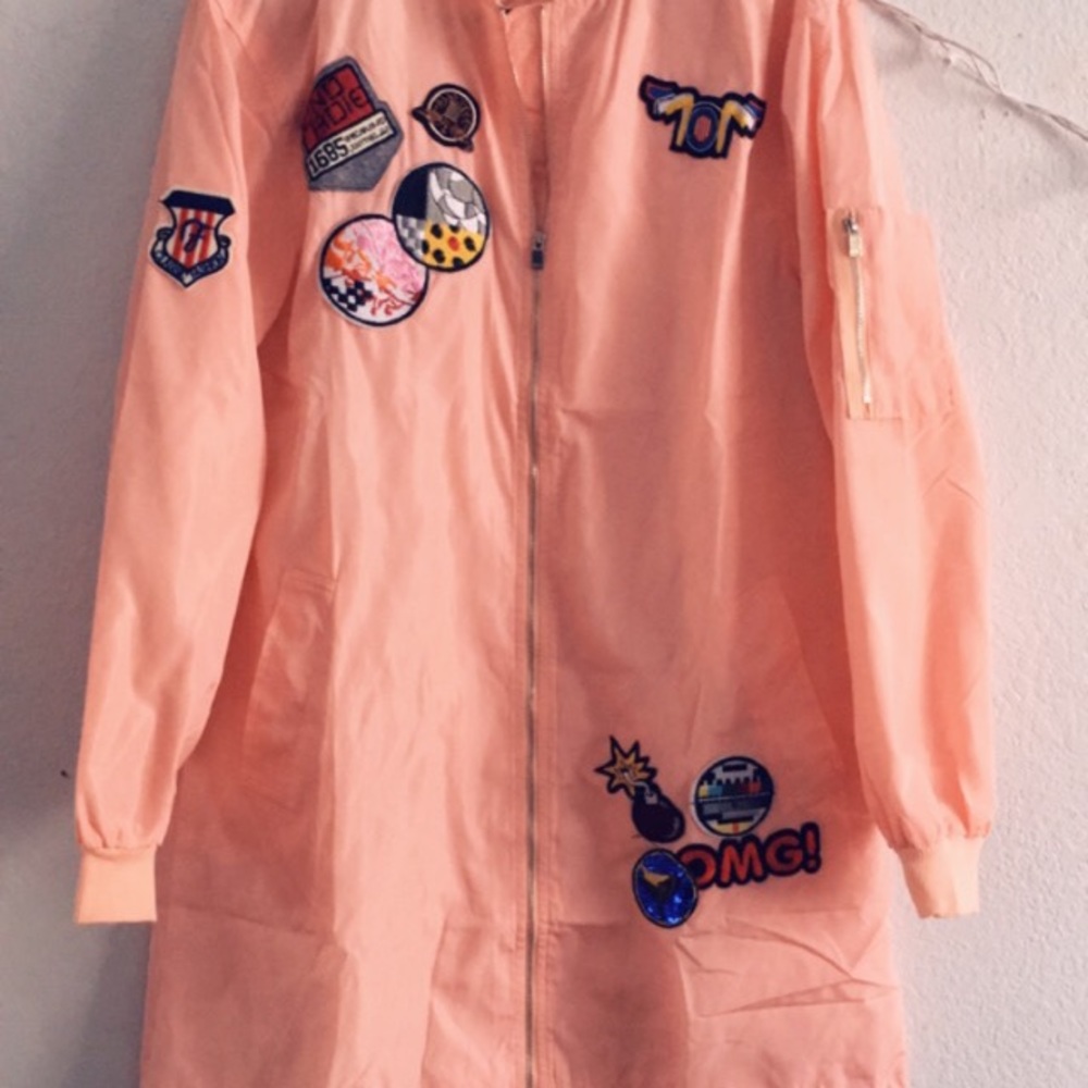 Large windbreaker coat